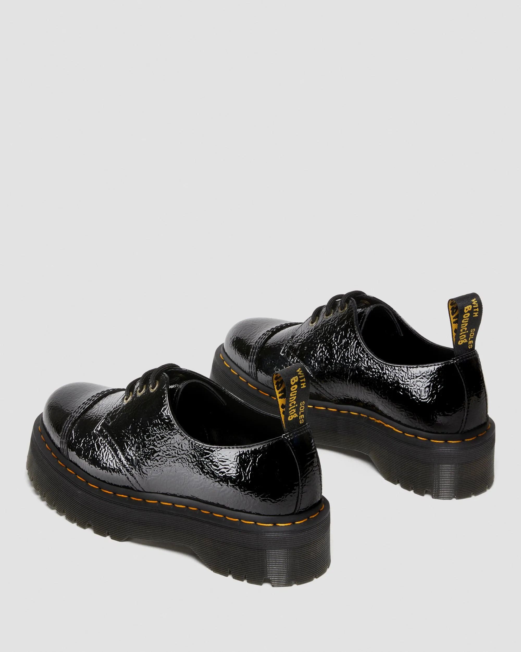Zapatos con plataforma 1461 Quad en charol 